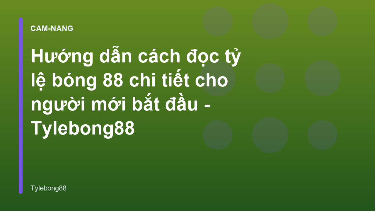 Hướng dẫn cách đọc tỷ lệ bóng 88 chi tiết cho người mới bắt đầu - Tylebong88